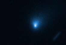 美國(guó)宇航局的哈勃望遠(yuǎn)鏡捕獲星際彗星鮑里索夫的圖像