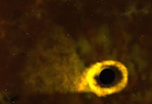 一項(xiàng)新研究顯示吞噬黑洞的恒星發(fā)出的光比100個(gè)太陽(yáng)還要亮