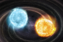 這種強(qiáng)烈的二元白矮星可能是第一種引力波源