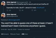OnePlus 8T將與其他五種OnePlus產(chǎn)品一起進(jìn)入市場(chǎng)