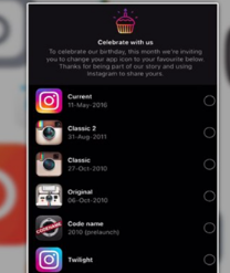 Instagram通過讓您更改應(yīng)用程序圖標(biāo)來慶祝其成立十周年