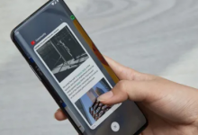 帶三重圓形攝像頭的OnePlus 7T的視頻和圖像庫