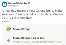Edge瀏覽器Chromium版的第一個CanaryBuild版本已經面世