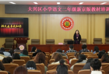 大興區(qū)第二小學成功舉辦專題培訓