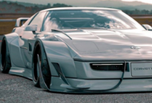 寬體C4克爾維特復(fù)古賽車(chē)用Carbon Aero偽裝成人
