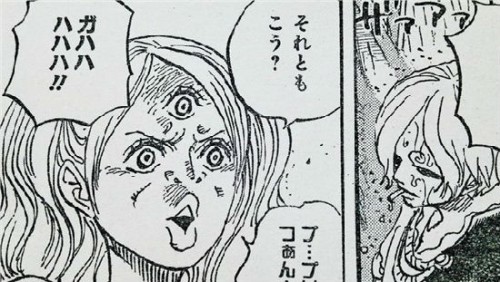 海賊王851話文字情報 黑化布琳瘋狂嘲笑山治！