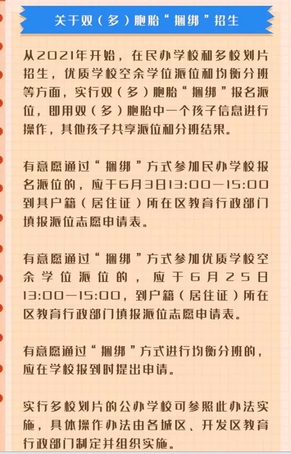 2021年長春義務教育招生入學政策解讀