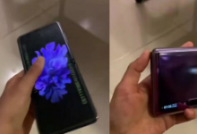 三星Galaxy Z Flip折疊屏手機(jī)真機(jī)在網(wǎng)上曝光