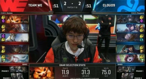 lols7總決賽WEvsC9比賽視頻回放 WE：C9五場比賽合集