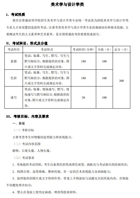 重慶藝術類專業(yè)統(tǒng)一考試大綱1.jpg