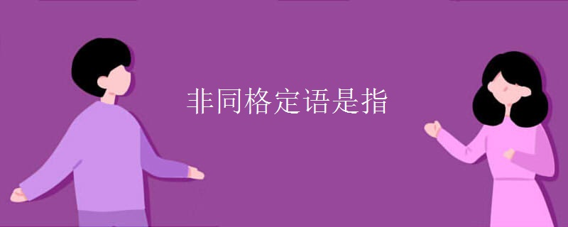 非同格定語是指