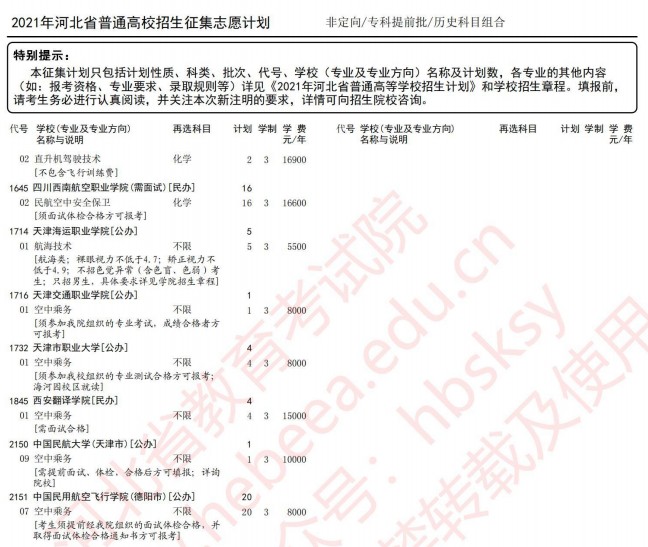2021河北高考專科提前批征集志愿計(jì)劃2.jpg