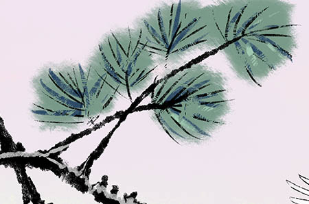 卡通超可愛(ài)小老虎簡(jiǎn)筆畫(huà)2