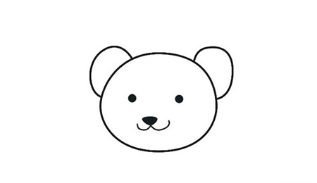 泰迪熊彩色簡(jiǎn)筆畫(huà)的畫(huà)法2