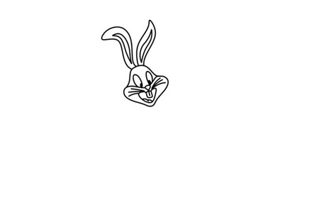 兔八哥簡(jiǎn)筆畫(huà)教程1