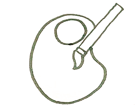 調(diào)色板簡(jiǎn)筆畫彩色3
