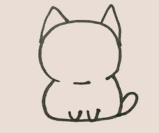 橘貓簡(jiǎn)筆畫4