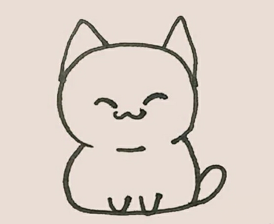 橘貓簡(jiǎn)筆畫5
