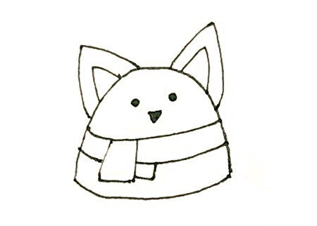 可愛柯基簡(jiǎn)筆畫3