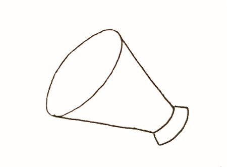喇叭簡筆畫的畫法2