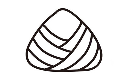 端午節(jié)可愛(ài)卡通粽子簡(jiǎn)筆畫(huà)3