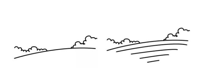 麥田簡(jiǎn)筆畫(huà)步驟圖解1