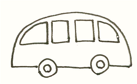 救護(hù)車簡筆畫怎樣畫2
