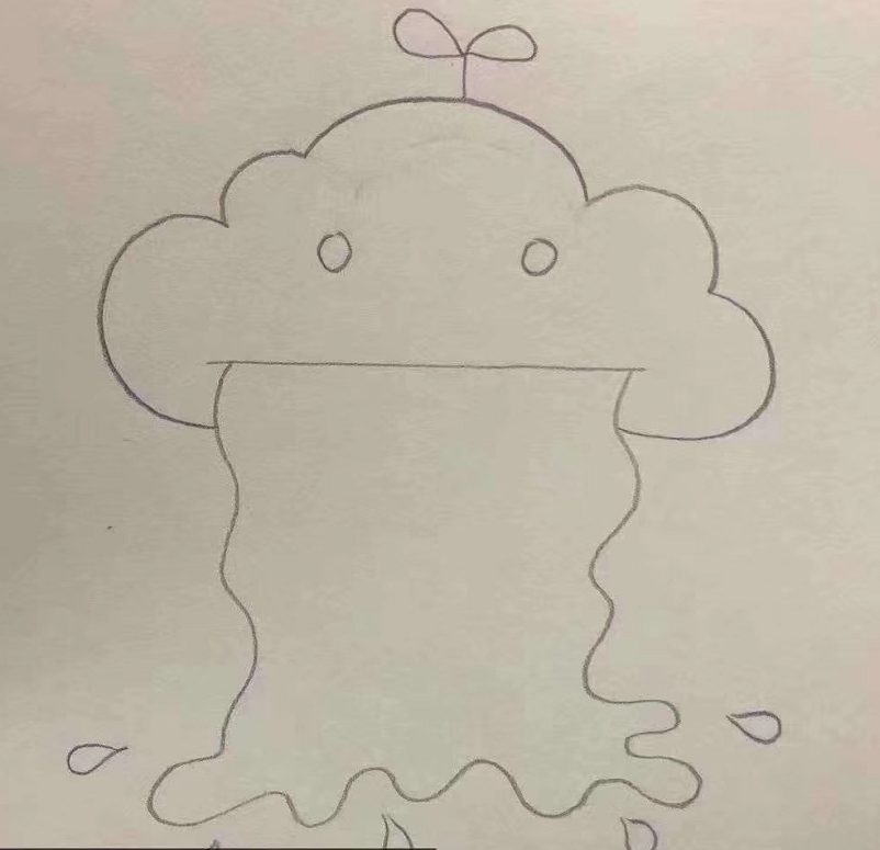 彩虹云朵簡筆畫帶顏色2