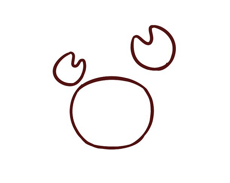 簡(jiǎn)筆畫(huà)螃蟹的簡(jiǎn)單畫(huà)法涂顏色2