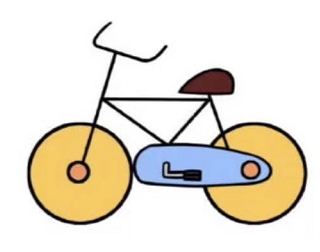 自行車簡(jiǎn)筆畫步驟圖漂亮6