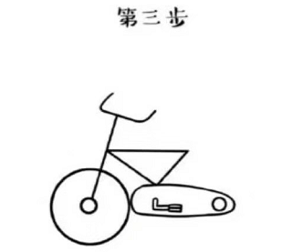 自行車簡(jiǎn)筆畫步驟圖漂亮3