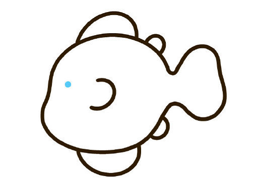 小丑魚怎么畫簡(jiǎn)筆畫圖片3