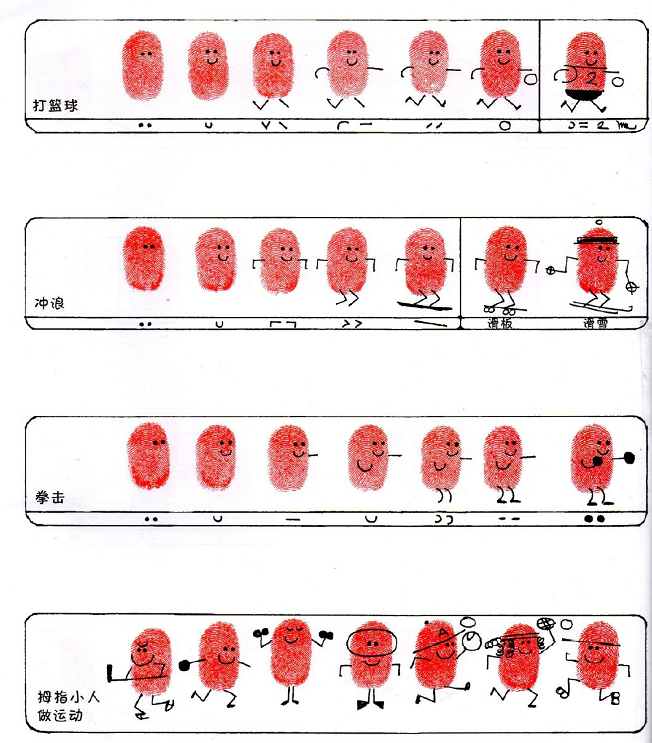 指紋簡筆畫創(chuàng)意圖片小動(dòng)物3