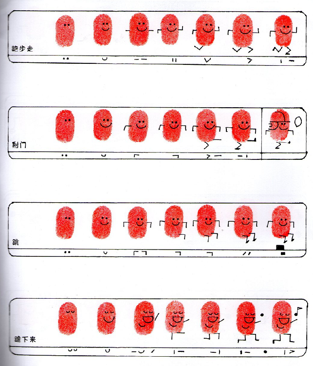 指紋簡筆畫創(chuàng)意圖片小動(dòng)物2