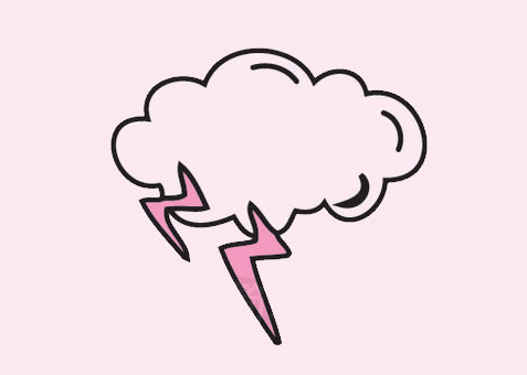 雷電簡(jiǎn)筆畫(huà)閃電簡(jiǎn)筆畫(huà)3