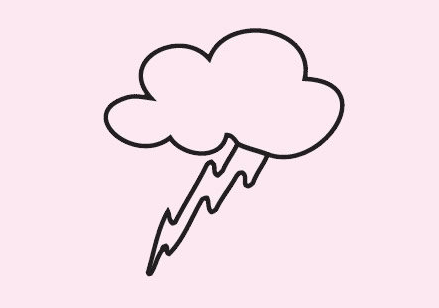 雷電簡(jiǎn)筆畫(huà)閃電簡(jiǎn)筆畫(huà)2
