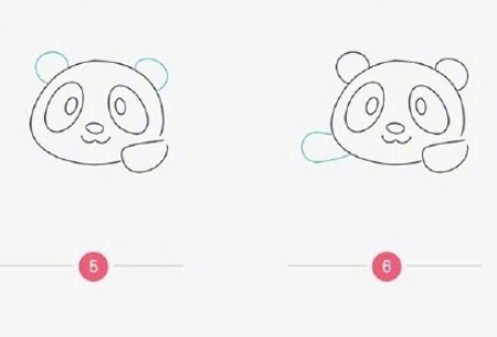 趴著的熊貓的簡(jiǎn)筆畫(huà)怎么畫(huà)3