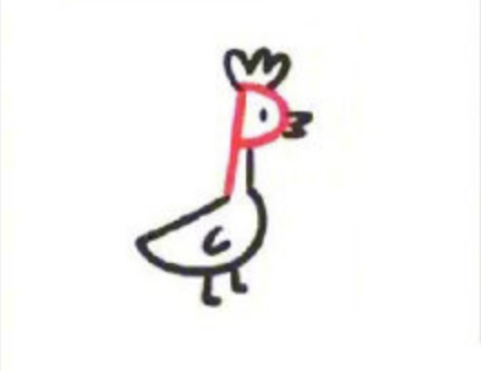 孔雀簡筆畫簡單步驟圖片 字母P簡筆畫動物2