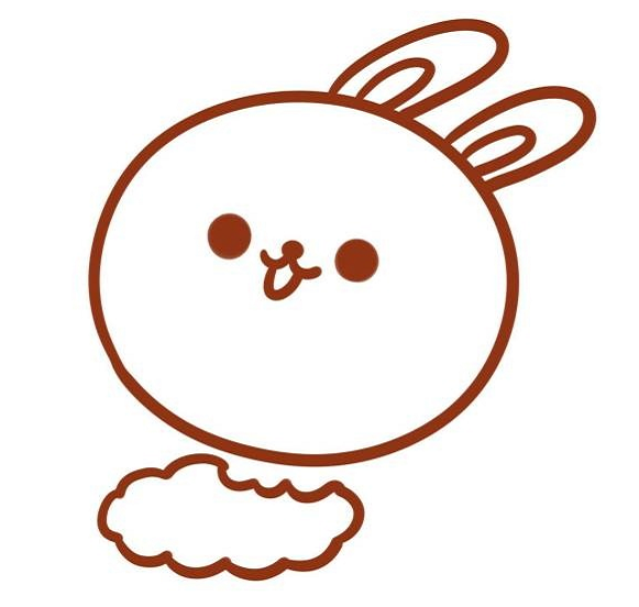 玉兔的簡筆畫怎么畫特別漂亮3