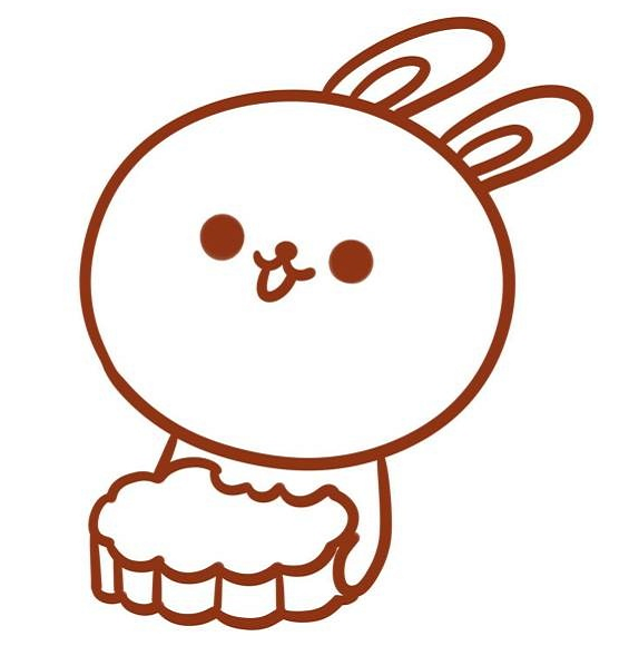 玉兔的簡筆畫怎么畫特別漂亮4