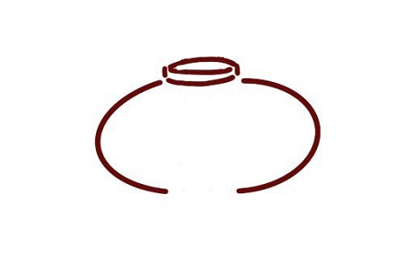 紅燈籠簡(jiǎn)筆畫怎么畫2