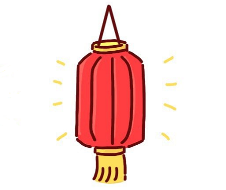 燈籠簡(jiǎn)筆畫(huà)步驟圖解6