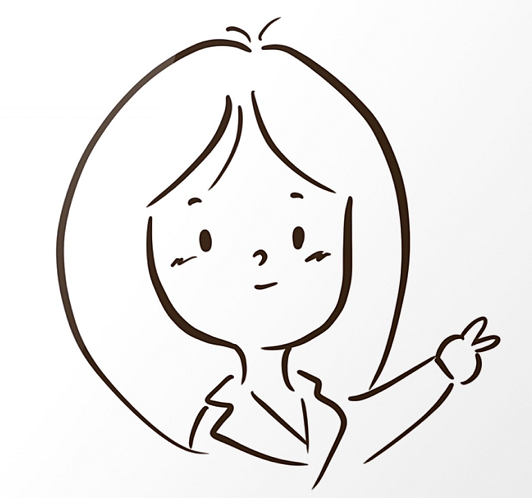 可愛(ài)的女孩子簡(jiǎn)筆畫頭像圖片3