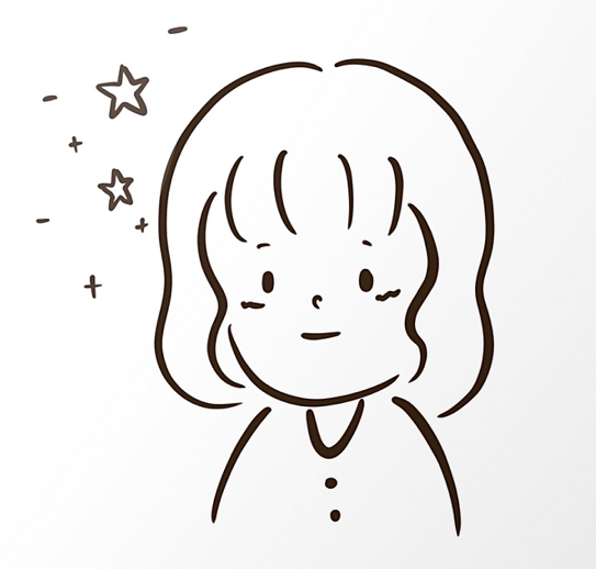 可愛(ài)的女孩子簡(jiǎn)筆畫頭像圖片8