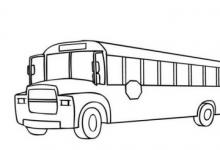 兒童校車簡筆畫圖片大全