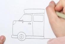 工程車簡(jiǎn)筆畫(huà)步驟圖
