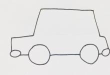 卡通警車(chē)如何畫(huà)簡(jiǎn)單的筆畫(huà)?