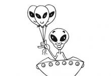 外星人簡筆畫圖片大全