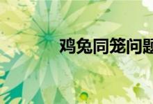 雞兔同籠問(wèn)題的一種趣味解法
