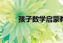 孩子數(shù)學(xué)啟蒙教育培訓(xùn)怎么選擇？